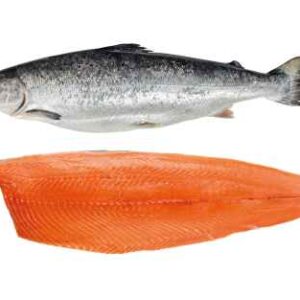 Salmon Whole side Fillet Skin On 1 Pack is 1.5 Kg
